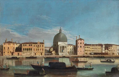 Canal Grande con la chiesa di San Simeone Piccolo
